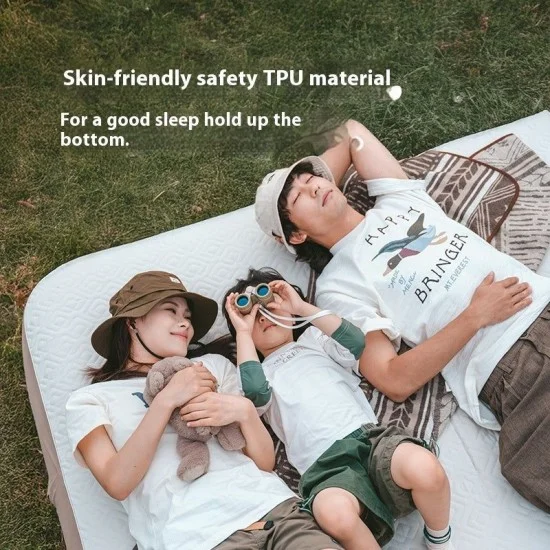 Naturehike (You Meng) Air Mattress with Built-in Pump - Khaki (200*150*20)